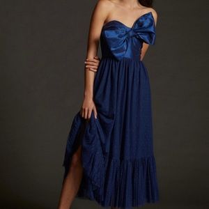 NWT ANTHROPOLOGIE X HUTCH BOW TULLE MIDI DRESS SIZE 0